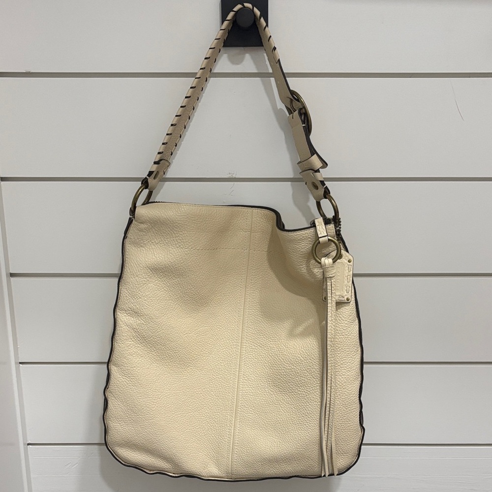 Coach Cream Leather Hobo Bag